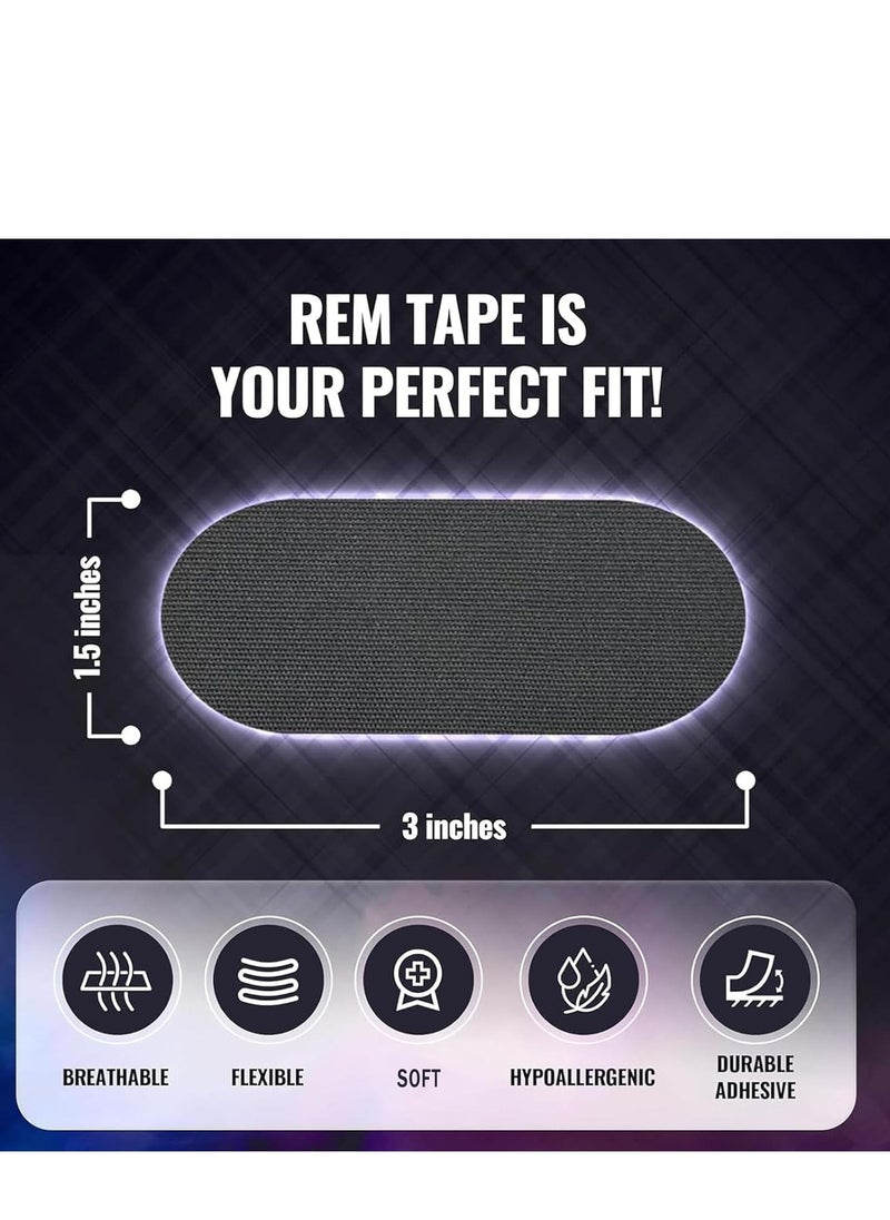 Generic - 30 Pcs Sleep Strips,Mouth Tape for Sleeping Specially Designed for Lip Contact, Cotton Sleep Strips，Anti Snoring Mouth Tape for Snoring Relief and Sleeping Quality Improvement(Black) - Image 1
