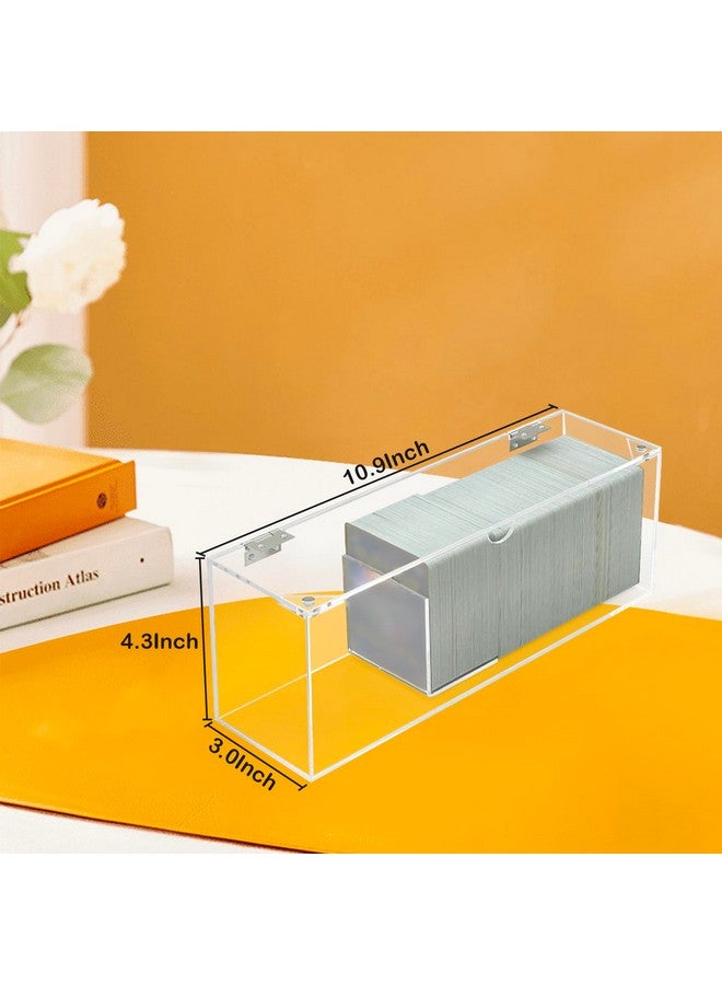 Bigfety Acrylic Card Display Case, Clear Visible Trading Card Box Fits for Sports Cards, Game Cards - Image 2