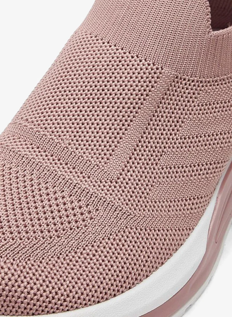 Oaklan by Shoexpress PINK Textured Slip-On Sports Shoes With Pull Tab for Women | Best Price UAE