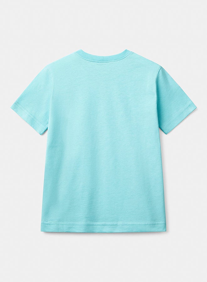 بينيتون أولاد تي شيرت بأكمام قصيرة قطن - Image 2