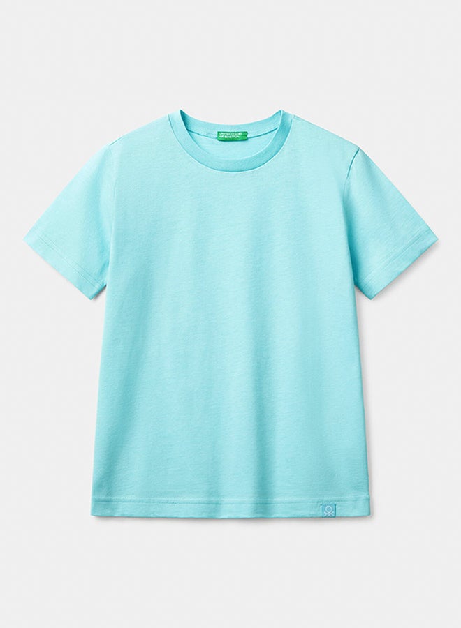 بينيتون أولاد تي شيرت بأكمام قصيرة قطن - Image 1