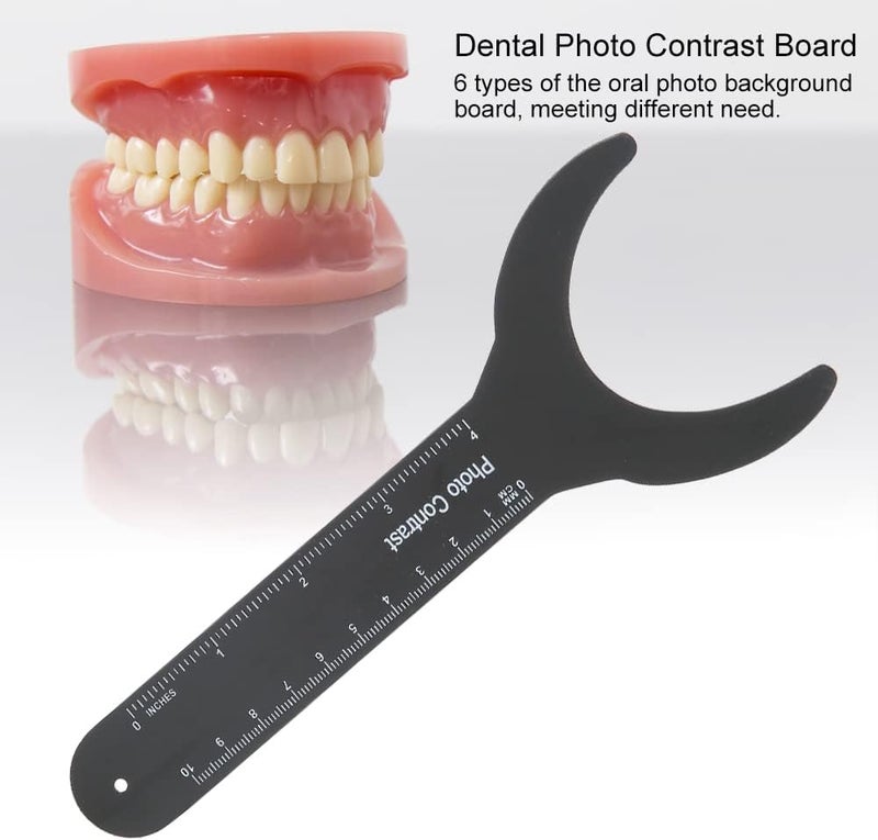 klarako Dental Intraoral Contraster Photographic Backdrop, Dental Photo Contrast Tool, Dental Photo Contrast Black Background Board for Tooth Photography(Cklarako 4D) - Image 1