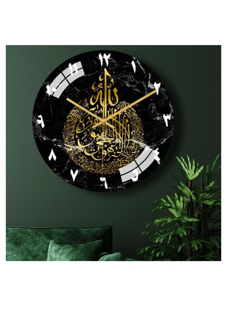 XiuWoo Acrylic Surah Al Ikhlas Wall Clock Islamic Calligraphy Gifts Eid Gift Ramadan Decor Luxury For Home - Image 1