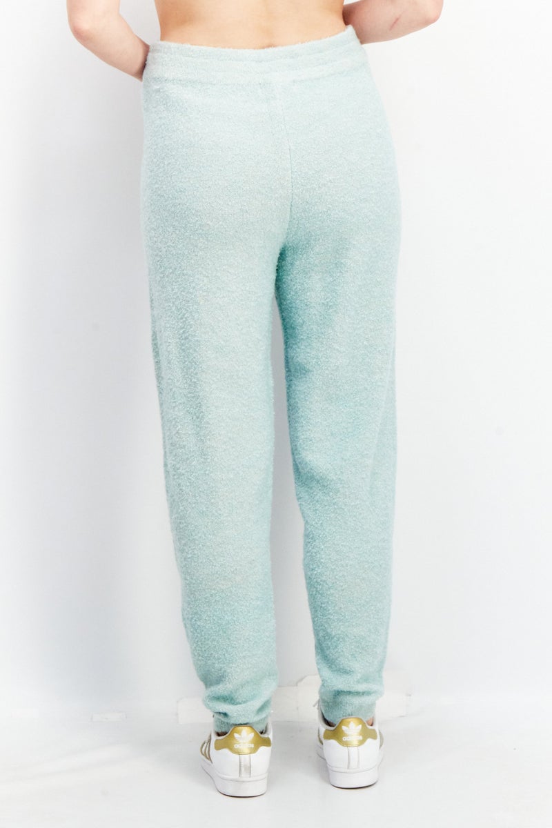 GUESS Women Regular Fit High Rise Wide Leg Trouser, Mint Green - Image 2