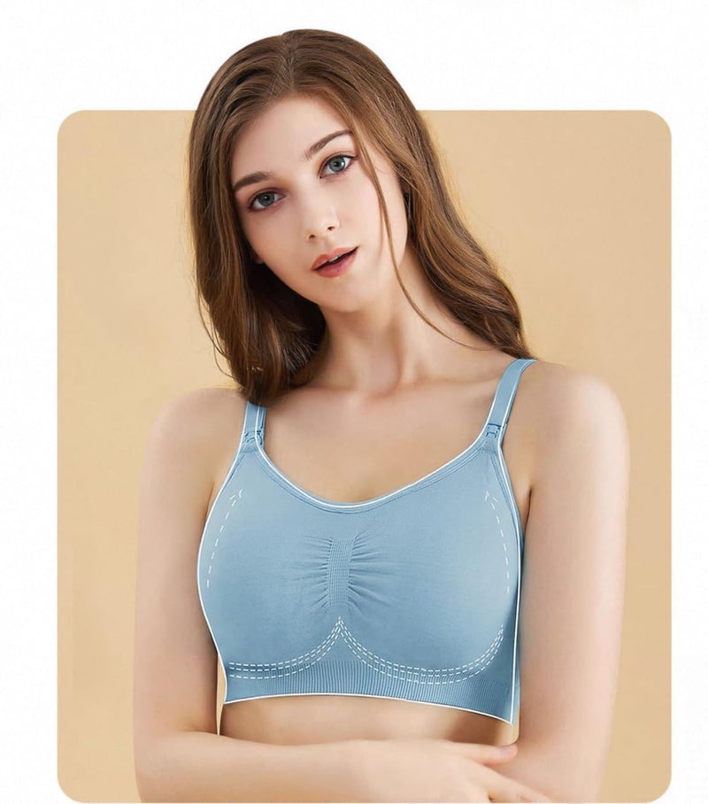 Celary Maternity & Nursing Bra for Woman|| Lightly Padded ||Feeding Bra for Women||Nursing ||Ultra Lightweight|| Soft and Smooth Cotton Front Open Maternity - Image 4
