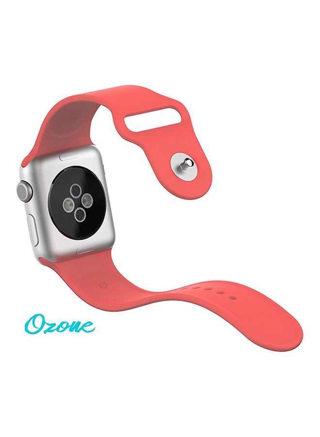 Ozone Silicone Replacement band For Apple Watch 38mm Hot Pink - Image 2