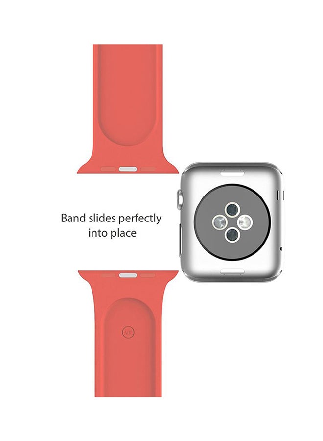 Ozone Silicone Replacement band For Apple Watch 38mm Hot Pink - Image 5