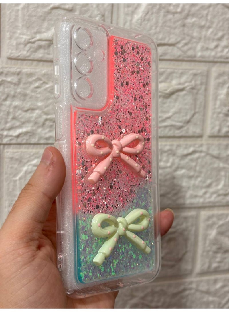 غطاء خلفي مع فيونكة متوافق مع هاتف سامسونج A15 - Image 2