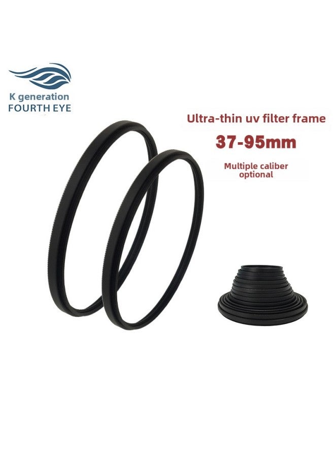 Ultra-thin HD UV Filter Frame 37/49/52/58/62/67/72/77/82/95mm SLR Filter Frame-Color:62mm (frame + Pressing Ring)  - Image 1