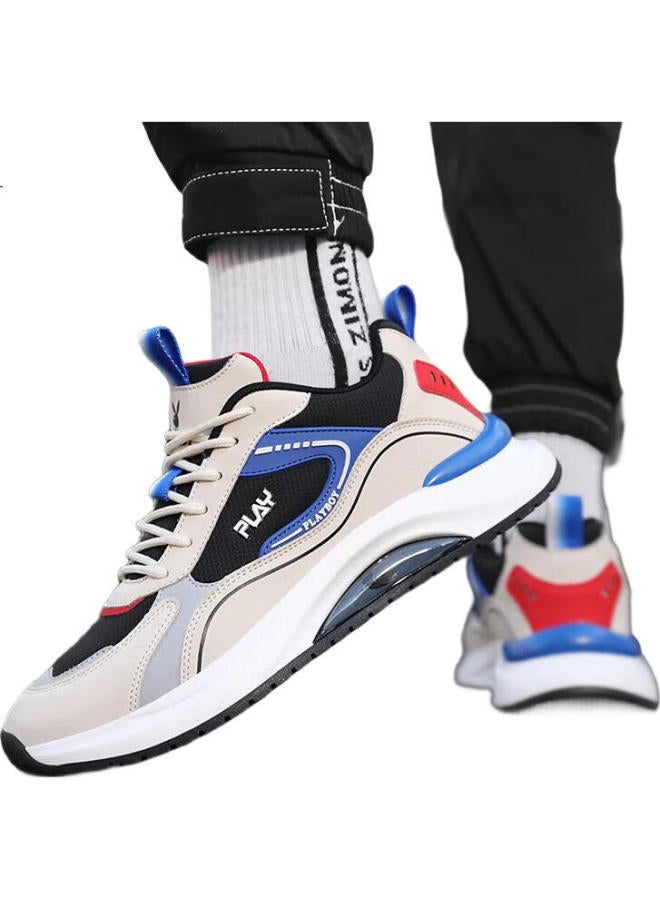 Playboy Dad Shoes For Men, Summer Men'S Shoes, Thick-Soled Breathable Casual Shoes, Men'S Sneakers, Beige/Black, Size 42 - Image 3