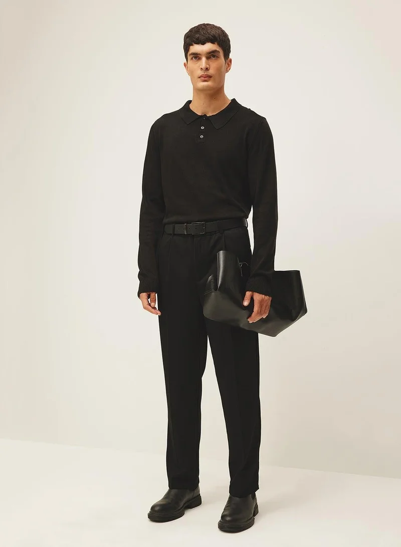 DeFacto  Slim Fit Polo Neck Sweater for Men | Best Price UAE