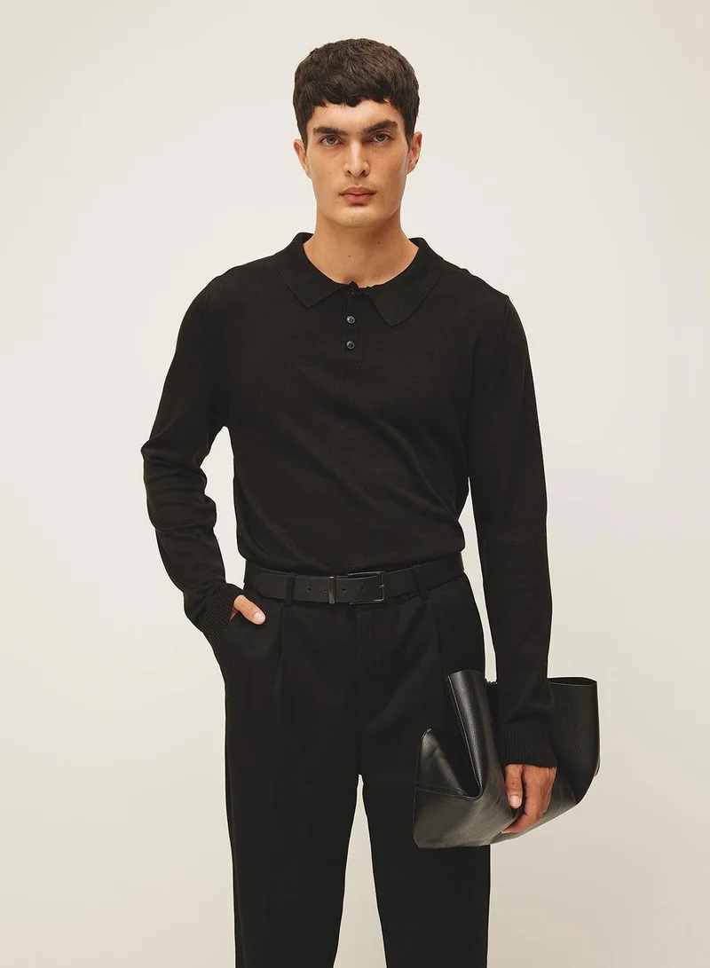 DeFacto Slim Fit Polo Neck Sweater