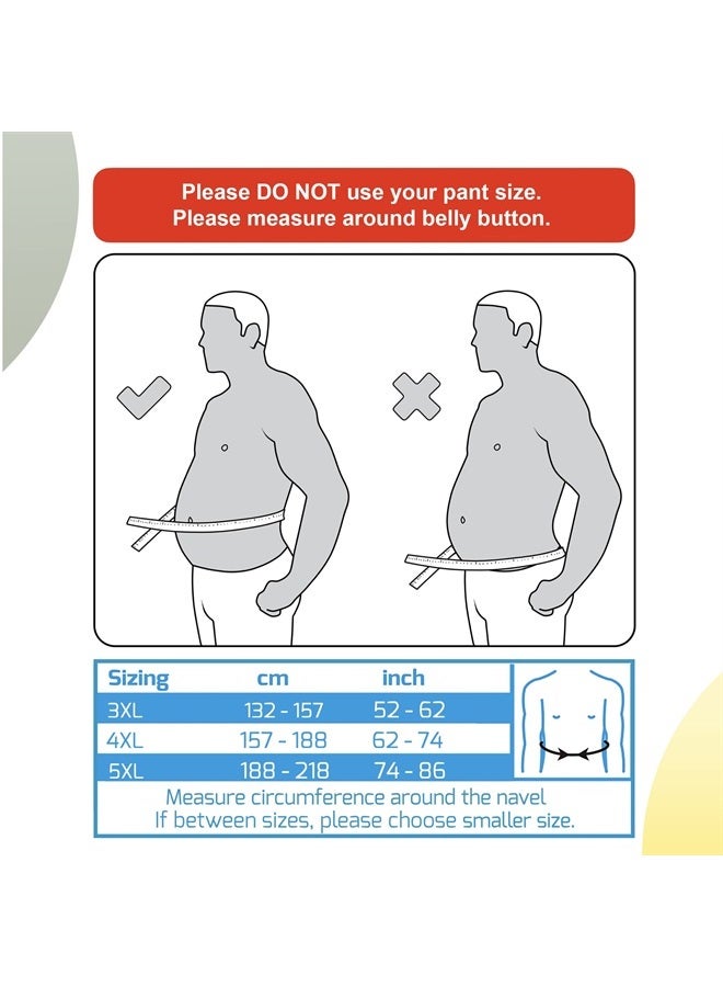 BraceUP Plus Size Back Brace for Woman and Man - 3XL to 5XL Extra Large Lower Back Support with Straps and Compressions, Herniated Disc Back Pain Relief, Abdominal Plus Size Binder (5XL)  - Image 3