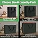 MOXARYSU Black Gift Bags With Handles 8x5x10 Inch 5pcs Black Paper Bags Medium Bulk For Party Shopping Birthday Wedding M5 - Image 4