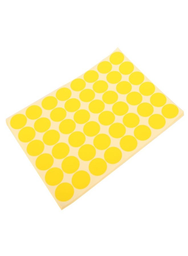Generic 720Pcs 25mm Dots Sticker Round Circle Blank Labels Self Adhesive- Yellow - Image 5