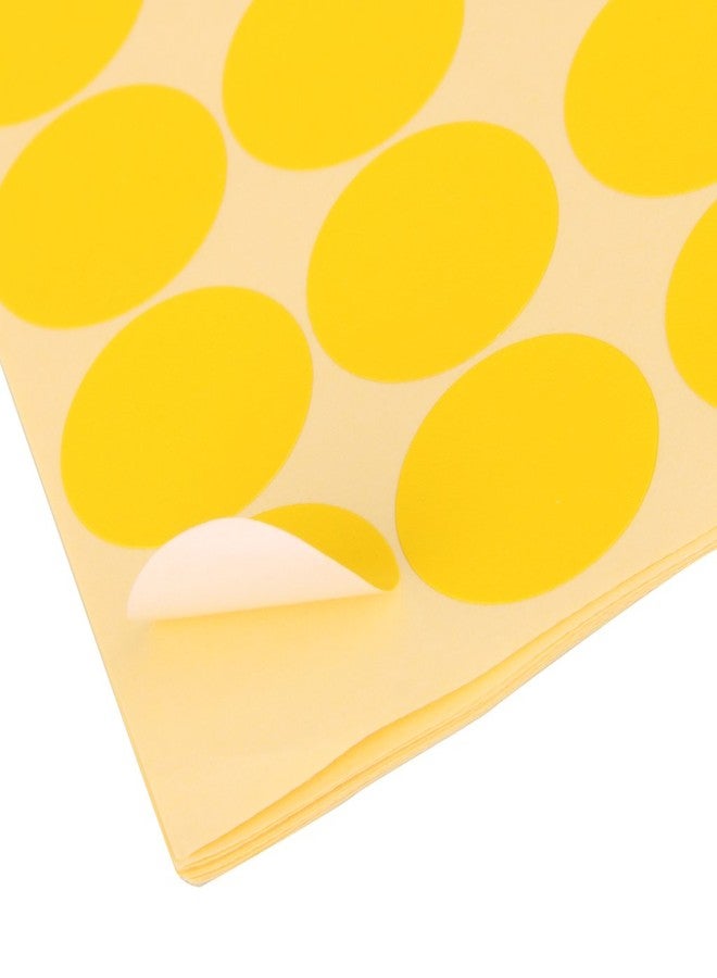 Generic 720Pcs 25mm Dots Sticker Round Circle Blank Labels Self Adhesive- Yellow - Image 3