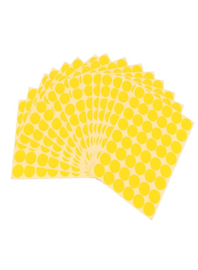 Generic 720Pcs 25mm Dots Sticker Round Circle Blank Labels Self Adhesive- Yellow - Image 4