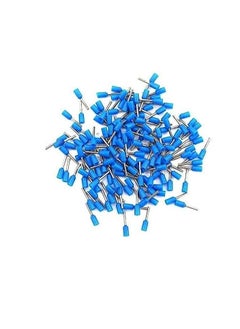 Insulated Ferrules Terminal Block Cord End Wire Tubular Connector, Electrical Crimp Cable Lugs, Terminal Cable Crimp Cable Sleeve for Wire Connection (Pack of 100) (4mm -E4009, Blue)