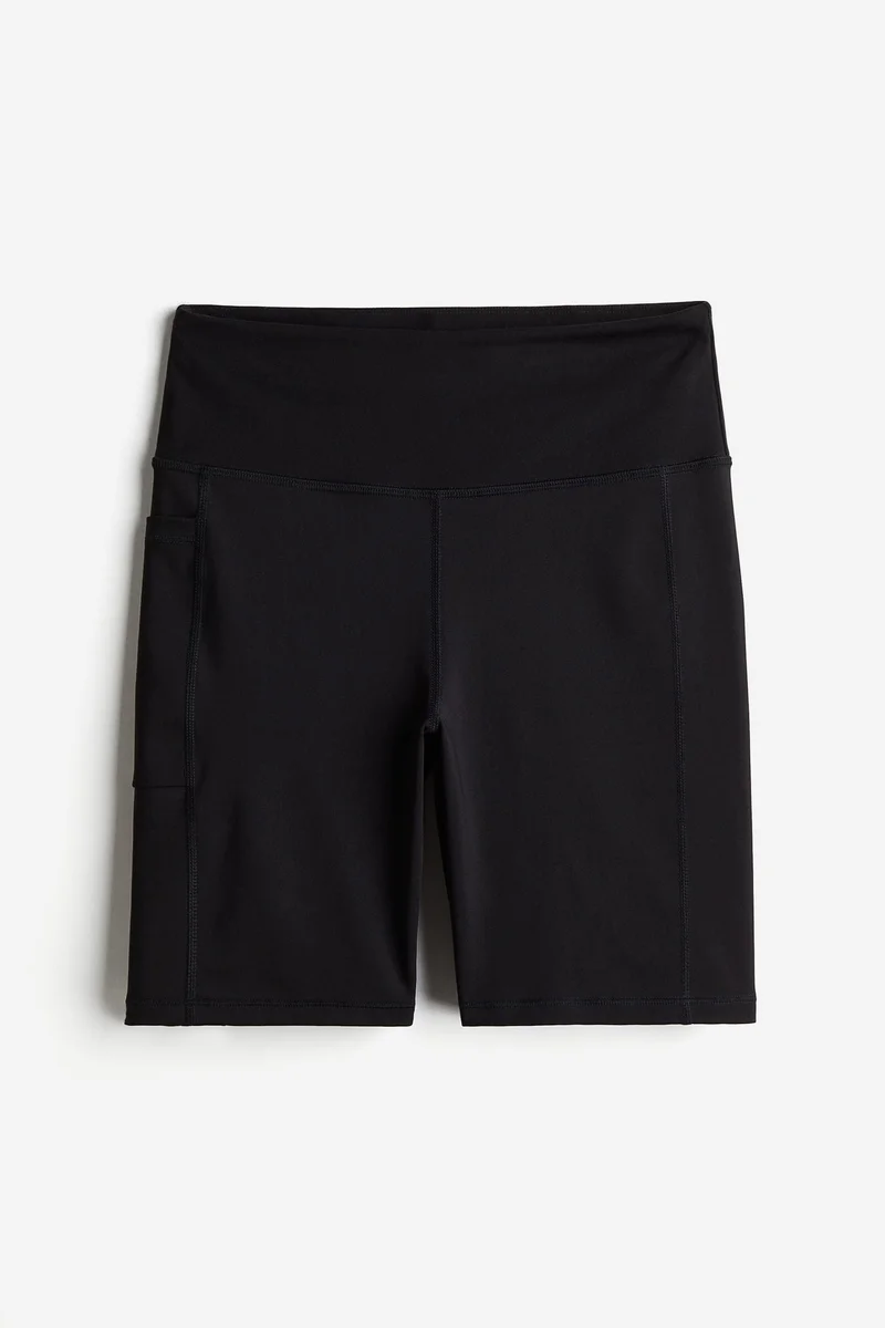 H&M DryMove™ Pocket-detail sports cycling shorts