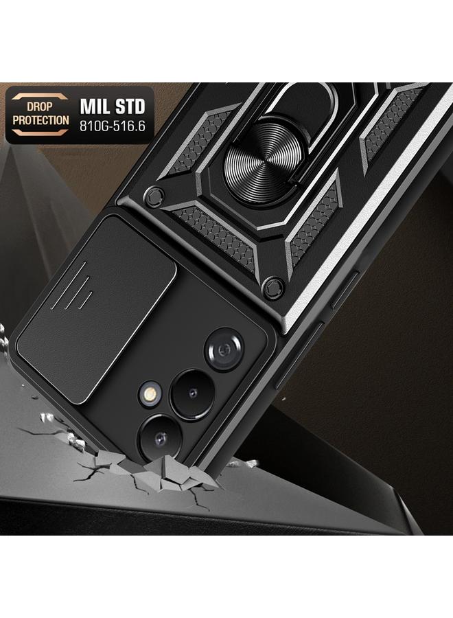 S-TOP Case For Samsung Galaxy M14 5G Sliding Camera Cover Design TPU+PC Phone Case - Image 5