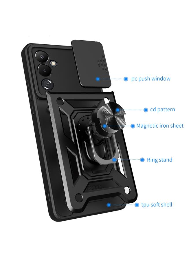 S-TOP Case For Samsung Galaxy M14 5G Sliding Camera Cover Design TPU+PC Phone Case - Image 3