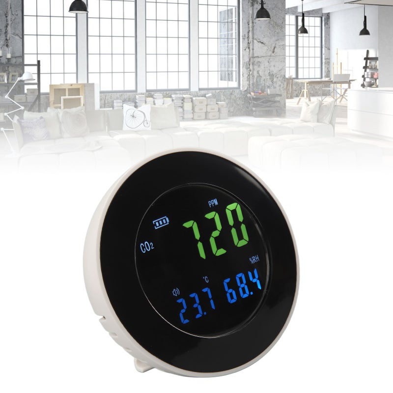 HT 501 CO2 Detector Portable Air Quality Monitor Carbon Dioxide Detector for Home Office - Image 5