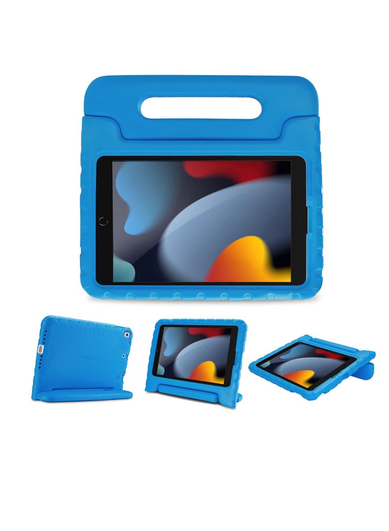 Procases Kids Case for  IPad 10.2 Inch 9th 2021 8th 2020 7th 2019 IPad Air 10.5 Inch 2019 IPad Pro 10.5 Shockproof Convertible Handle Stand Cover Light Weight Kids Friendly Case Blue - Image 1