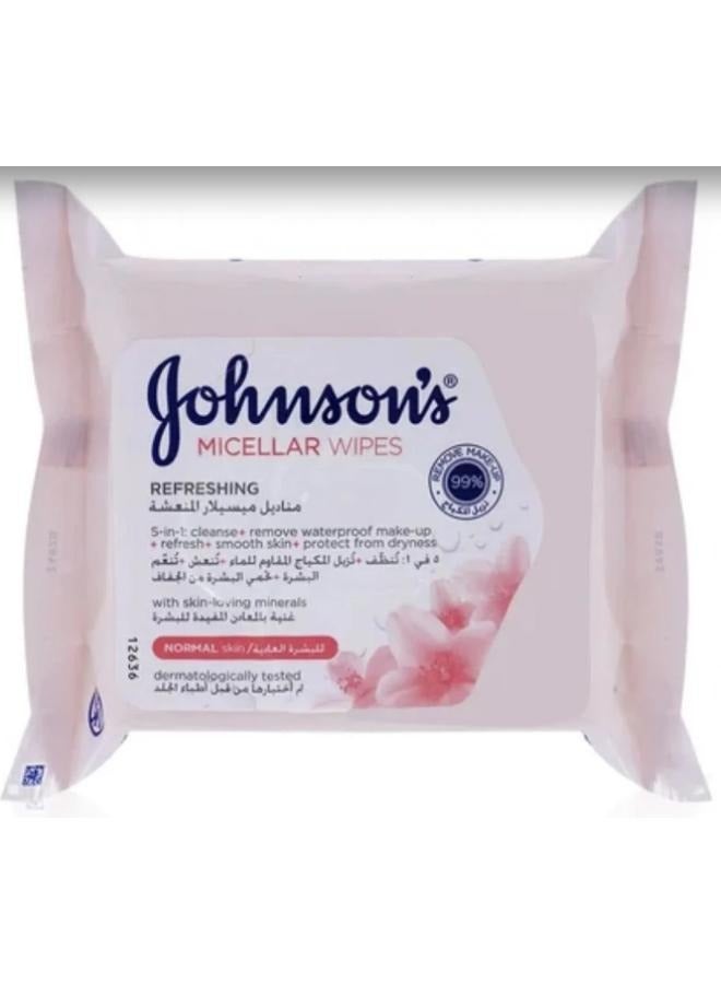 جونسون آند جونسون 4 Pieces Of Micellar Wipes Normal Skin - Image 2
