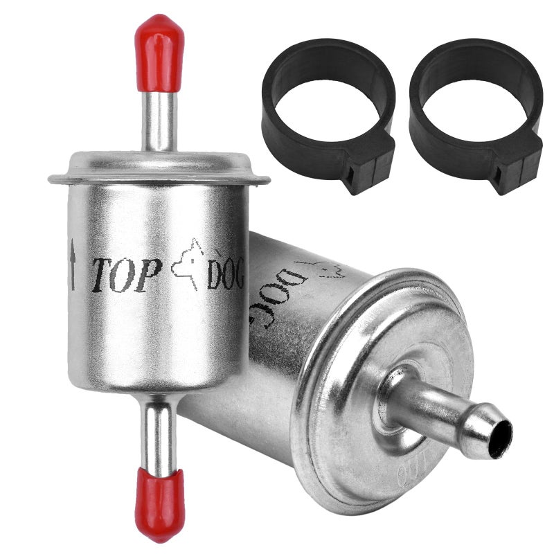 XYRVICT 14 Inline Fuel Filter 50 Micron High Pressure Aluminum Gas Filter Automotive Diesel Fuel Filters for Lawn Mower Small Engine Motorcycle ATV Marine Truck Tractor Boat High Flow 14 Inch - Image 3