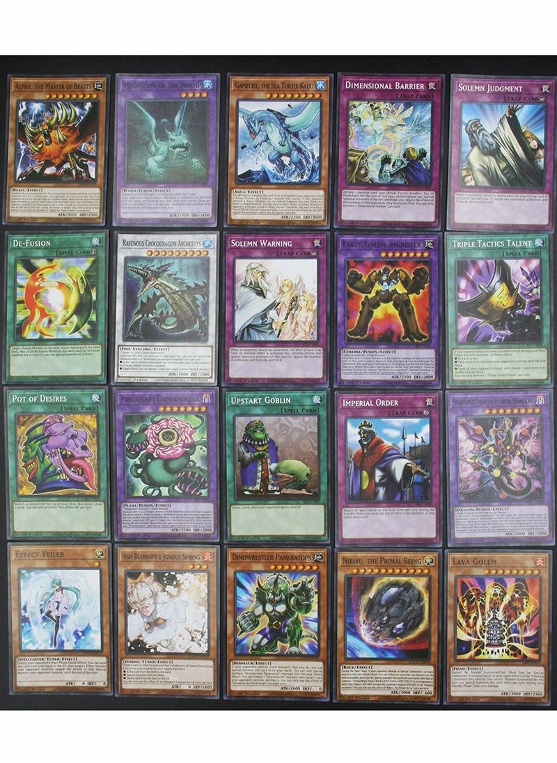 Konami - 100-Pcs Yu-Gi-Oh Anime Game Cards - Image 1