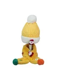 LITTLE SURPRISE BOX Little Surpise Box 2Pcs Yellow Santa Christmas Themed Winter Cap Beanie With Matching Long Style Neck Muffler For Kids