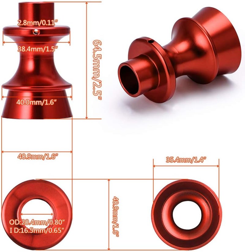 cheekyglo Car Shift Kno oot Retiner, Shift Kno dpter oot Retiner Holder luminum lloy Shift Kno Stopper Shift oot Retiner Connector dpter Fit for SuBaruFT86 GT86,Red-Red - Image 4