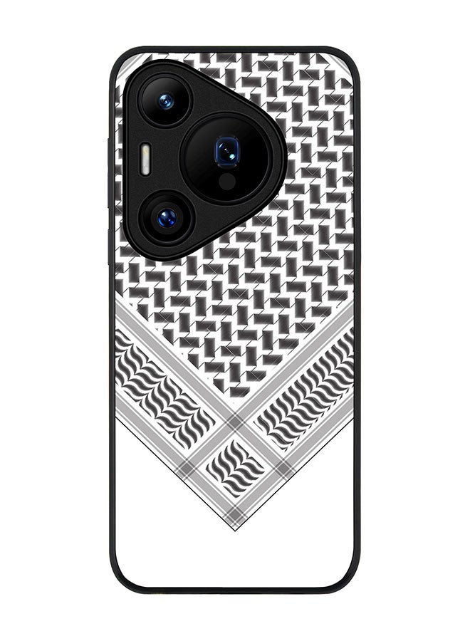 Stylizedd Rugged Black edge case for Huawei Pura 70 Pro / Huawei Pura 70 Pro Plus, Slim fit Case Flexible Anti Drop TPU Gel Thin Cover - Victory Shemag(Black) - Image 1