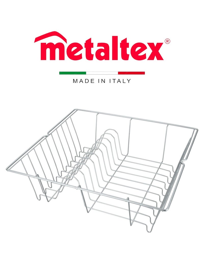 Metaltex Lipsia Silver Dish Drainer – Durable & Rust-Proof with Polytherm Coating - pzsku/ZAFEC5B63179CE4904ED9Z/45/_/1739444205/9694510b-e465-43c7-bd23-8bc79b4492f0