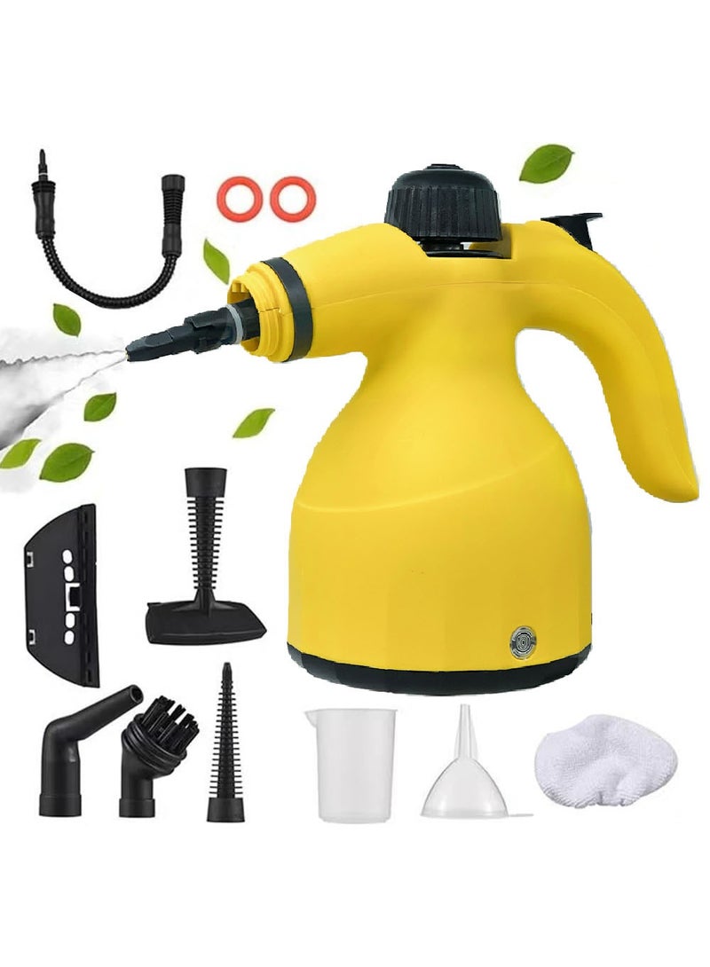1000W Multifunctional High Temperature Handheld Steam Cleaner with 9pcs Accessories Suitable for Kitchen Sofa Bathroom Window - Image 1