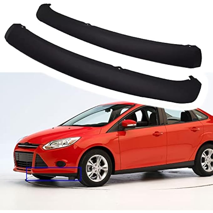 SEBLAFF 2 PCS Left Right Front Bumper Spoiler Lip Air Chin Splitter Replacement for 2012 2013 2014 Focus Sedan/Hatchback FO1095244C CP9Z17626A CP9Z17626B - Image 1