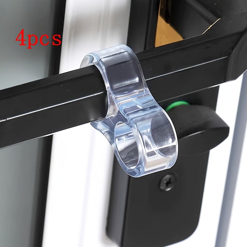 4 Pack Transparent Silicone Door Stop Rings Shock Absorbing Quiet Handle Bumpers Prevent Door Knobs Damaging Walls Home Office - Image 3