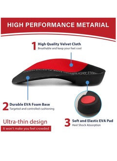 KASTWAVE 3/4 Length Plantar Fasciitis Arch Support Insoles for Men Women and Kids, Orthotics Shoe Inserts for High Arch, Flat Feet, Over-Pronation, Heel Pain Relief, Heel Cushion Inserts, S: Men5-6/Women6-7  - Image 3