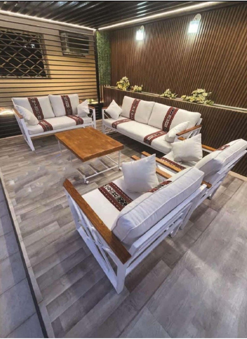 Other Manufacturer 5-piece outdoor seating for 7 people with table 