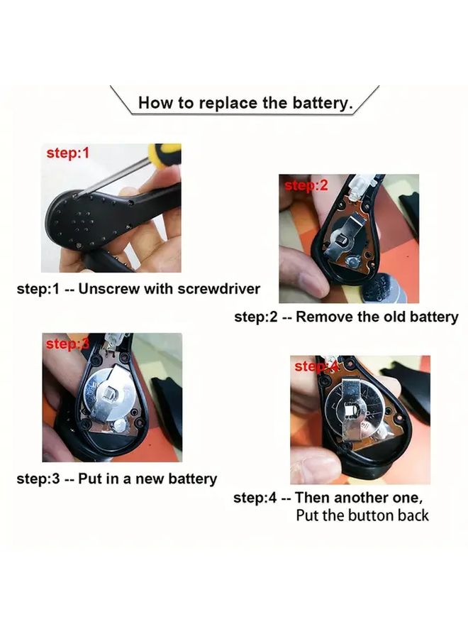 Yellow LED Shoe Light Clip Bright Battery Powered for Night Visibility - Image 3