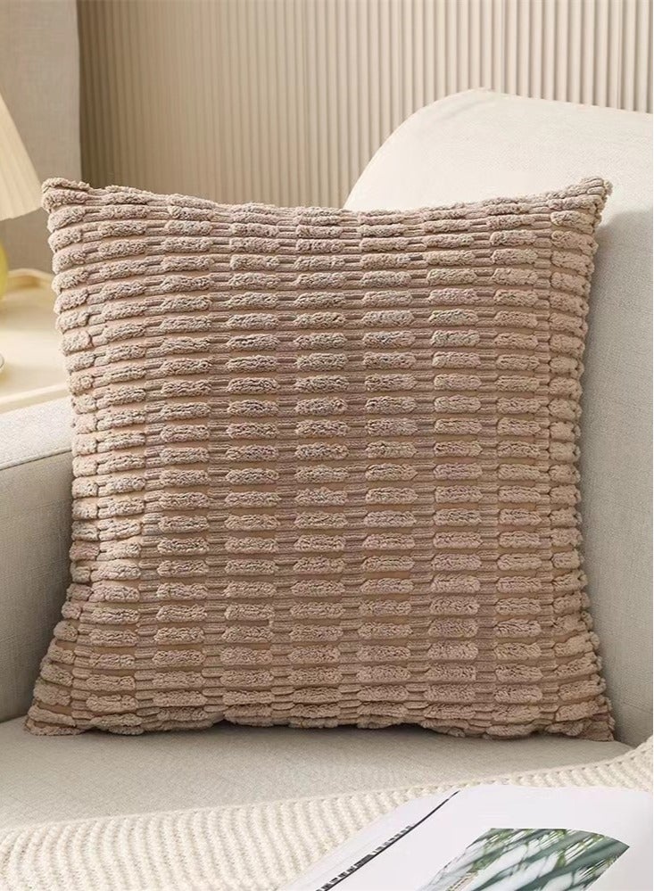 Kutis أغطية وسائد مزخرفة مكونة من 4 قطع من قماش مخملي متعدد الألوان 45 × 45 سم - Image 4