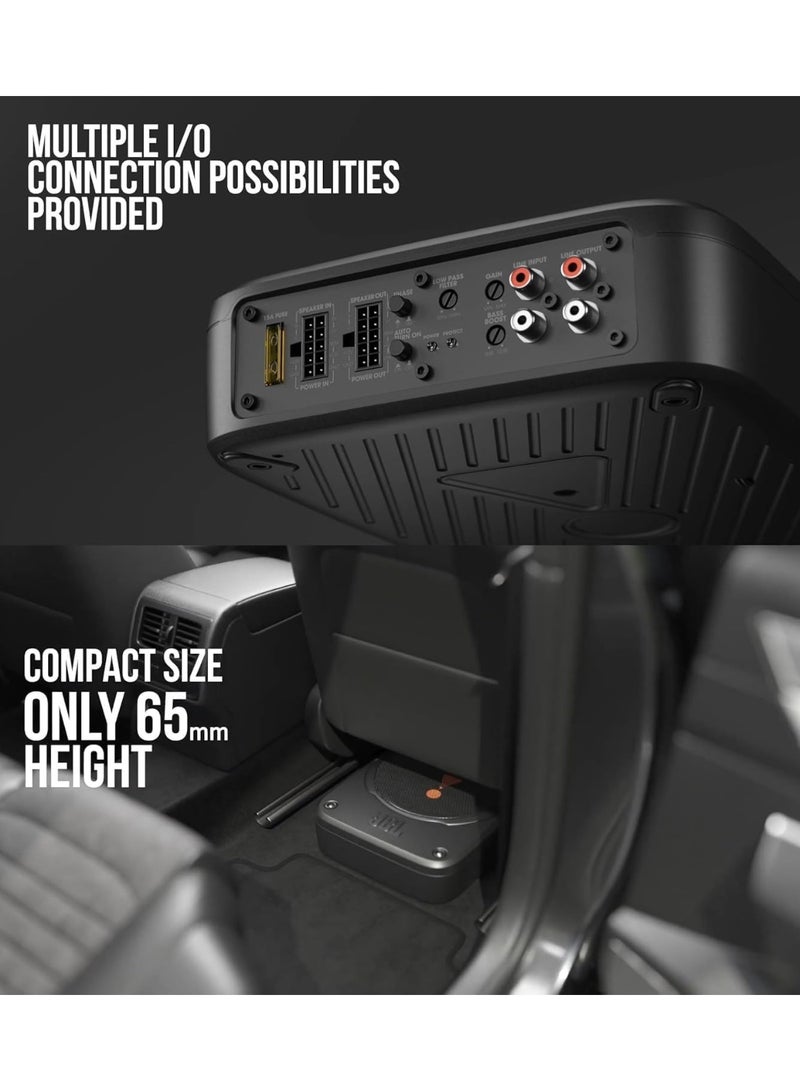Jbl Basspro Lite: Ultra Compact Underseat Subwoofer With Integrated Amplifier - 160-watt and 80 RMS Active Subwoofer For Car With Deep Bass And Amazing Performance - Easy Installation And Pairing Possible - Image 2