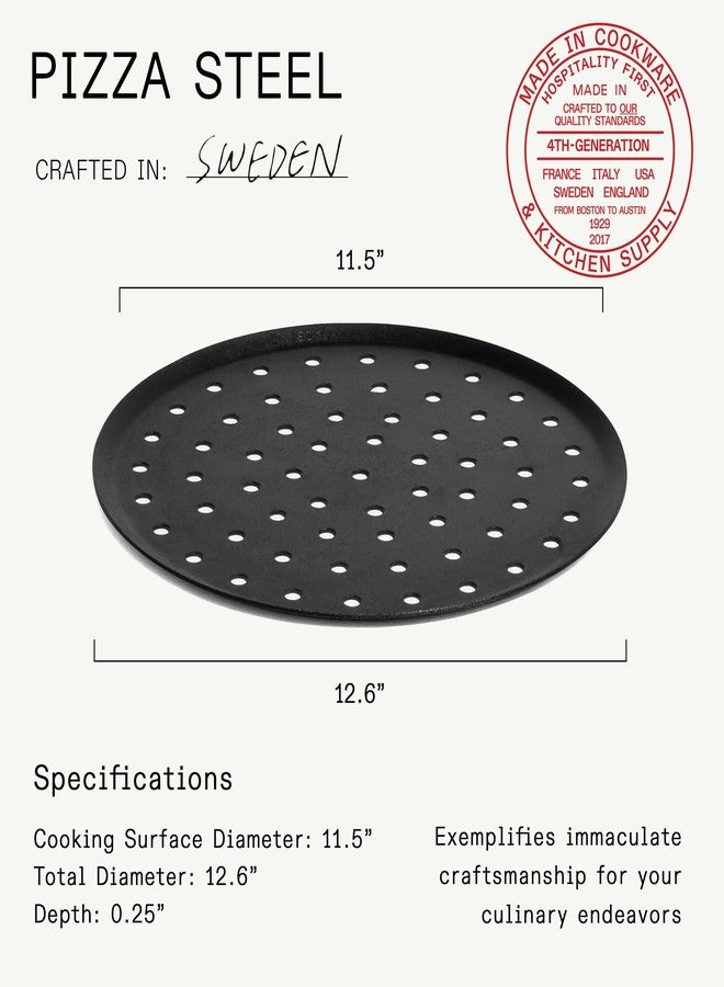 Madein Made In Cookware | Seasoned 12" Carbon Pizza Steel | Professional Cookware | Crafted in Sweden | Induction Compatible - Image 3