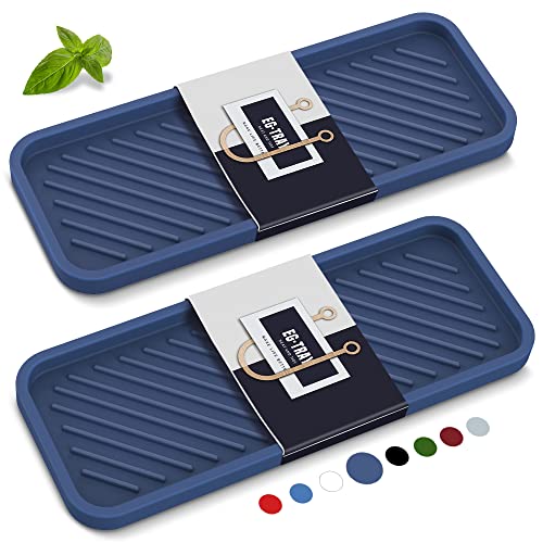EG-SIPRO Silicone Sink Organizer Tray, 2-Pack, SASA Color, Unisex - Image 1