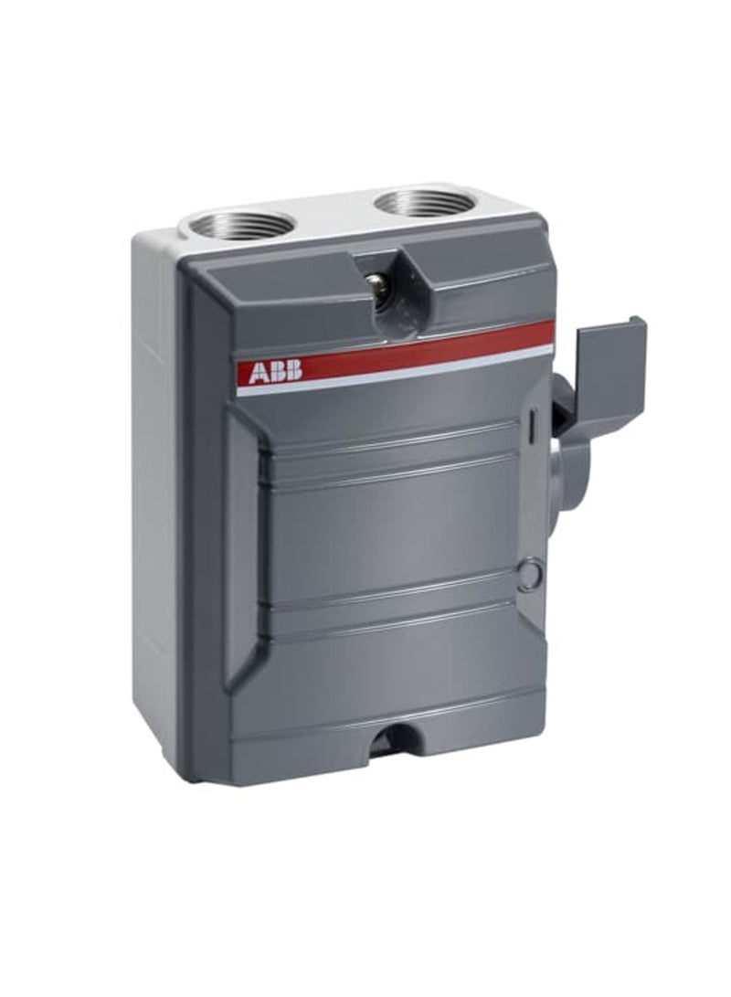 ABB 40A 2P GREY Weatherproof Enclosed Isolator KSE240 DP