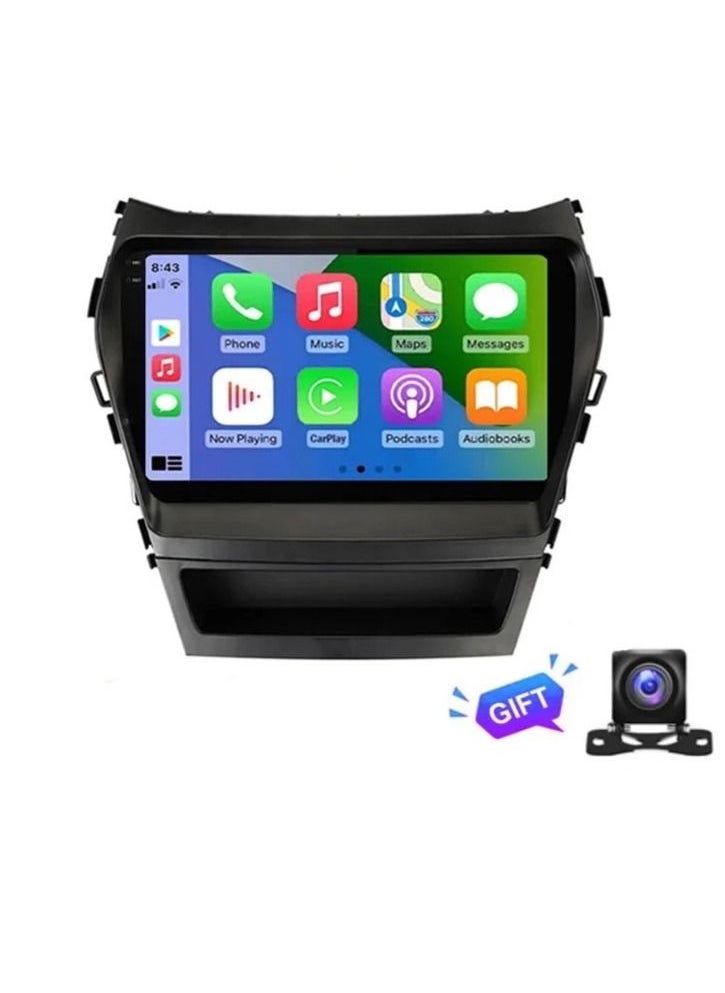 RAYMOS - Hyundai Santa Fe 2012 To 2017 Android Screen 4GB RAM Support Apple Carplay Android Auto Wireless QLED Touch Screen DSP AHD Camera Included SIM Card Support Bluetooth - Image 1