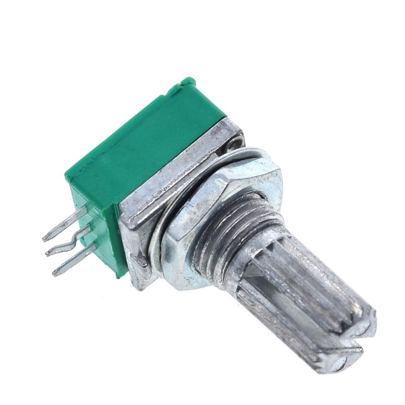B5K B10K B20K B50K B100K B500K Audio Amplifier Sealed Potentiometer 15mm Shaft 3pins RK097N 10Pcs(500K Ohm) - Image 3