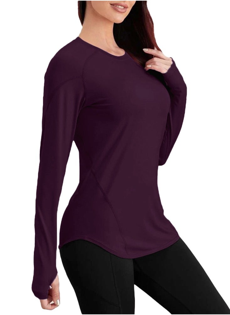 Nileton Sport top curved Hem long sleeves - Sport T-shirt Crew Neck  - Image 1