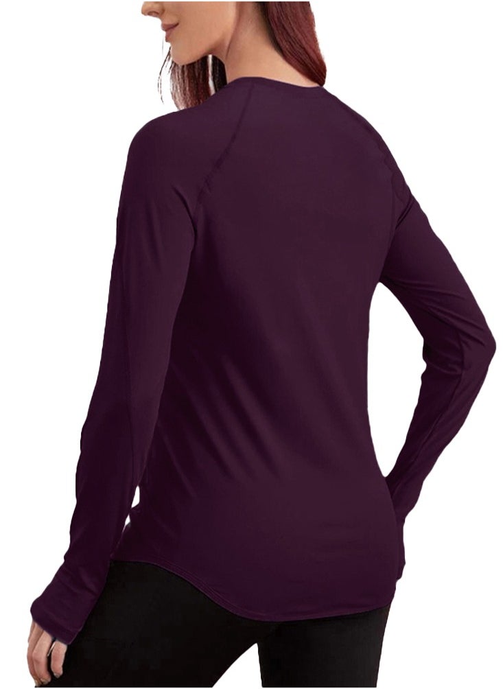 Nileton Sport top curved Hem long sleeves - Sport T-shirt Crew Neck  - Image 2