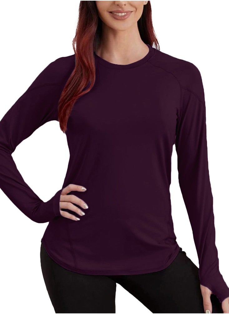 Nileton Sport top curved Hem long sleeves - Sport T-shirt Crew Neck  - Image 3